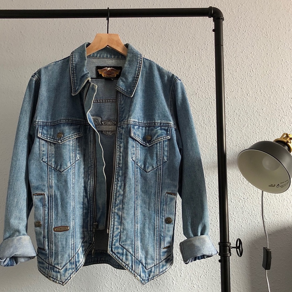 Harley Davidson Denim Jacket Gem